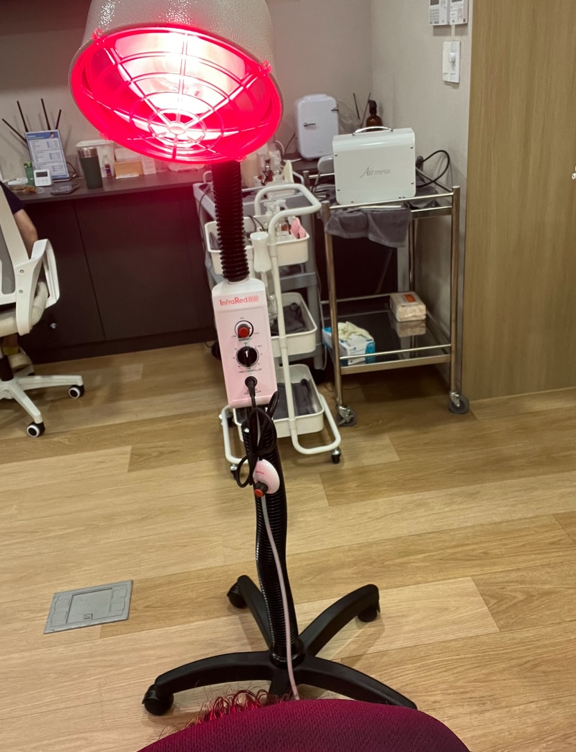 적외선 찜질 센스 있게 안대도 주셨어용