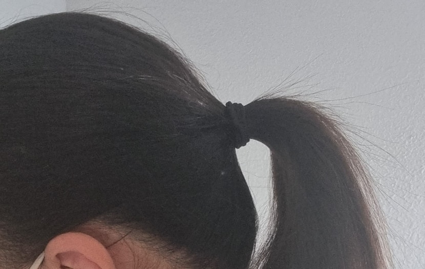 말꼬랑지 같아서 예전엔 묶지도 못했지만... 요즘은 그래도 100원짜리 동전크기까지 돼서 드디어 묶고 다니네요ㅋㅋ...