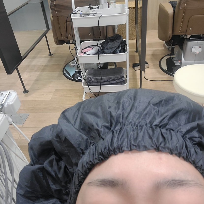 스케일링 후에 바로 스팀 들어가요 따뜻해지면서 노곤해집니다!