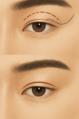 남자 눈 성형 절개 vs 비절개, 내 눈은 뭐가 어울릴까?✂️