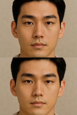 남자 쌍꺼풀 높이 정하기📐 내 얼굴에 맞는 쌍꺼풀은?👀