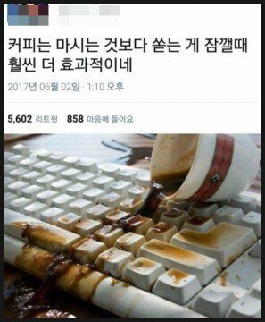 대 커피로 확실히 잠 깨는 법.jpg