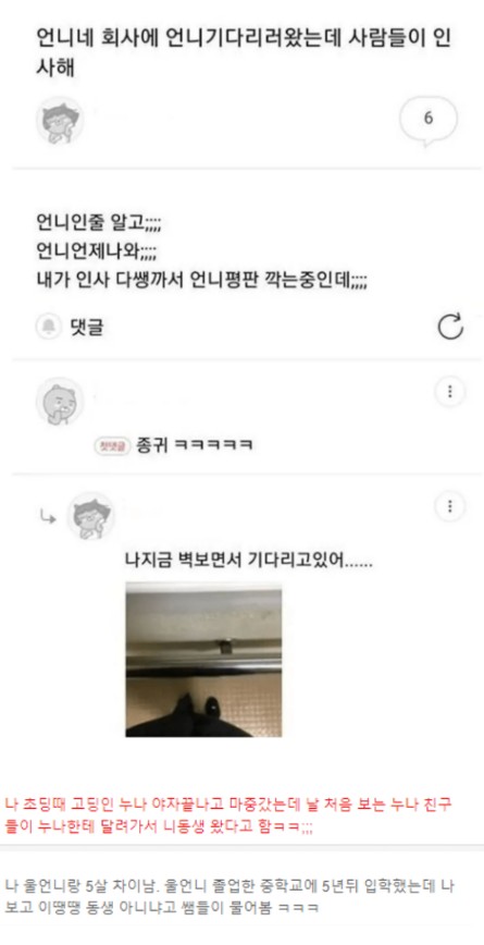 실시간 언니 평판 다 깎아먹는 중이라는 동생.jpg