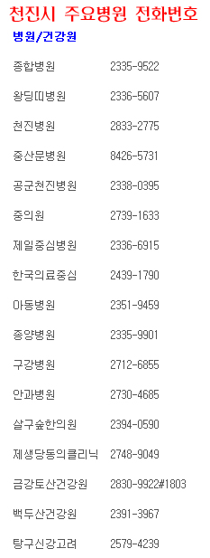 천진시 주요병원 전화번호.jpg