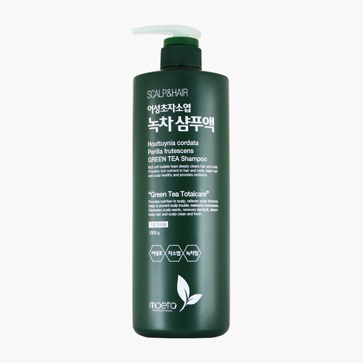 모에타 어성초 자소엽 녹차 샴푸액 (지성두피용)