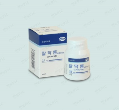 알닥톤필름코팅정25mg