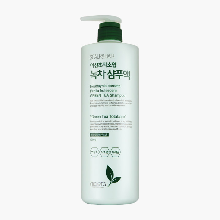 모에타 어성초 자소엽 녹차 샴푸액 (건성/민감두피용)