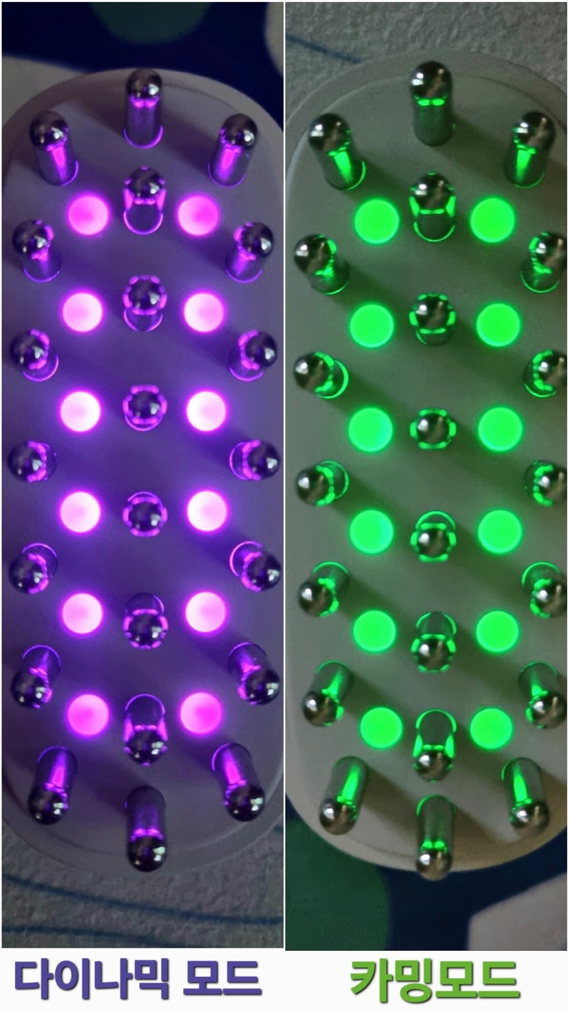 하이퍼샷 모드별 LED 색상