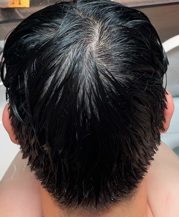 오늘 아침 샤워 모습입니다