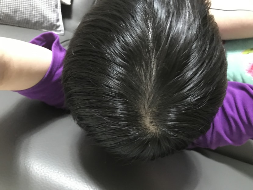 떡졌을때(저녁 이후)