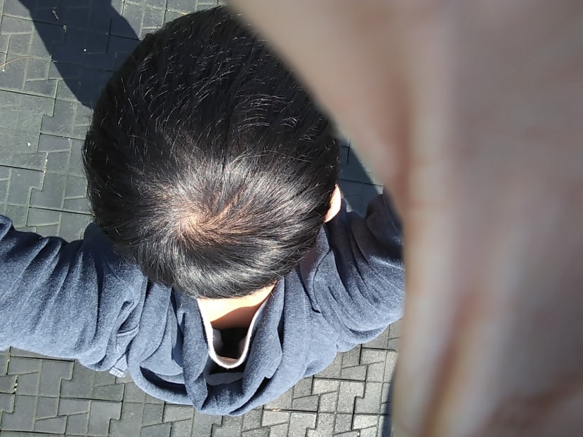 머리정돈된 상태 밖에서