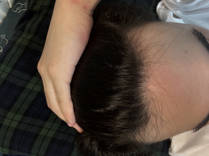 오늘자 쭈볏 선 느낌