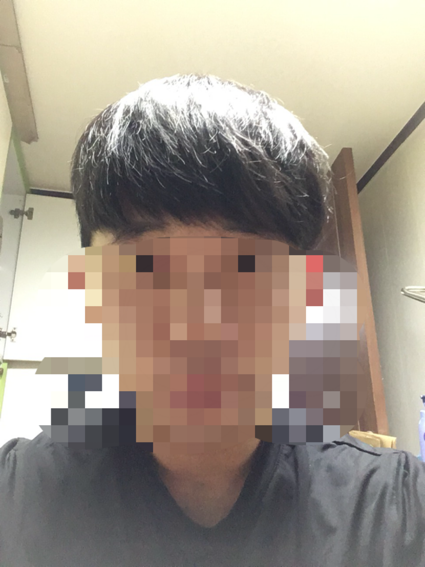 가발 쓰고 숱좀 정리한후