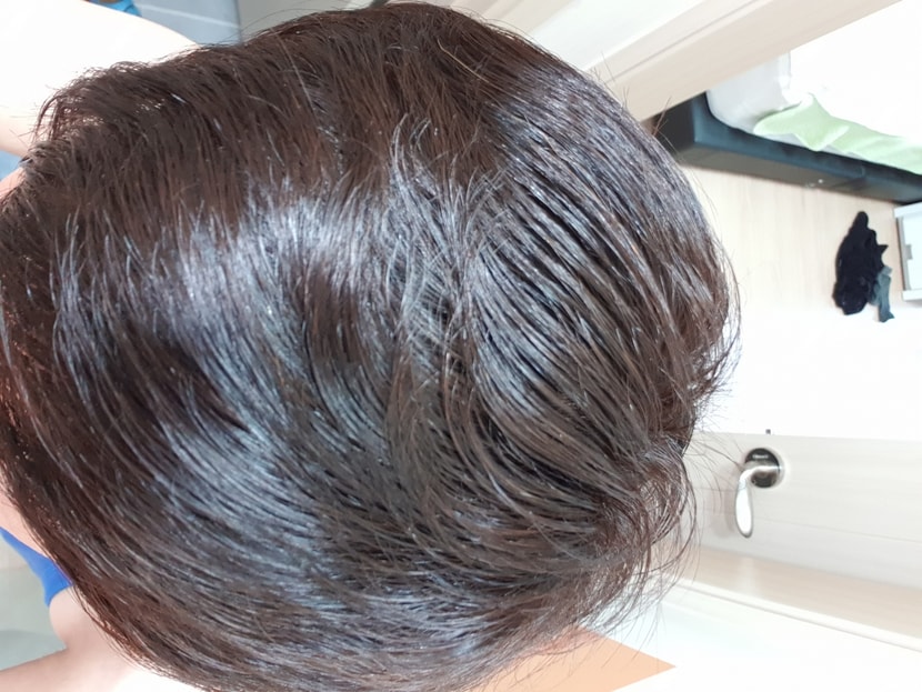 거즘 셋팅되어 말라갈때