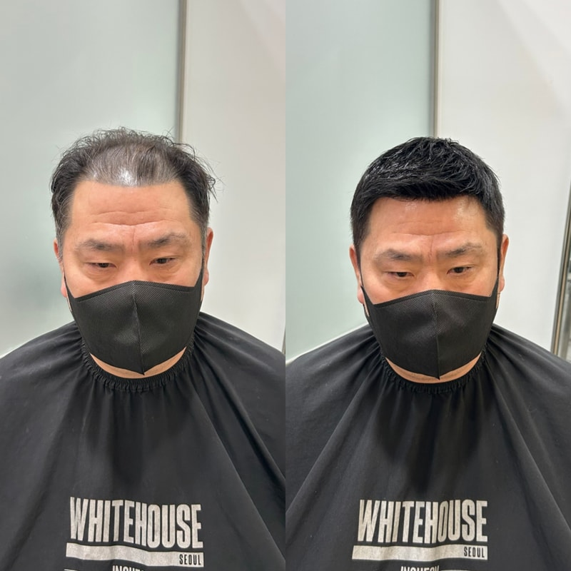 白屋仁川直营店 Regent cut 现成假发