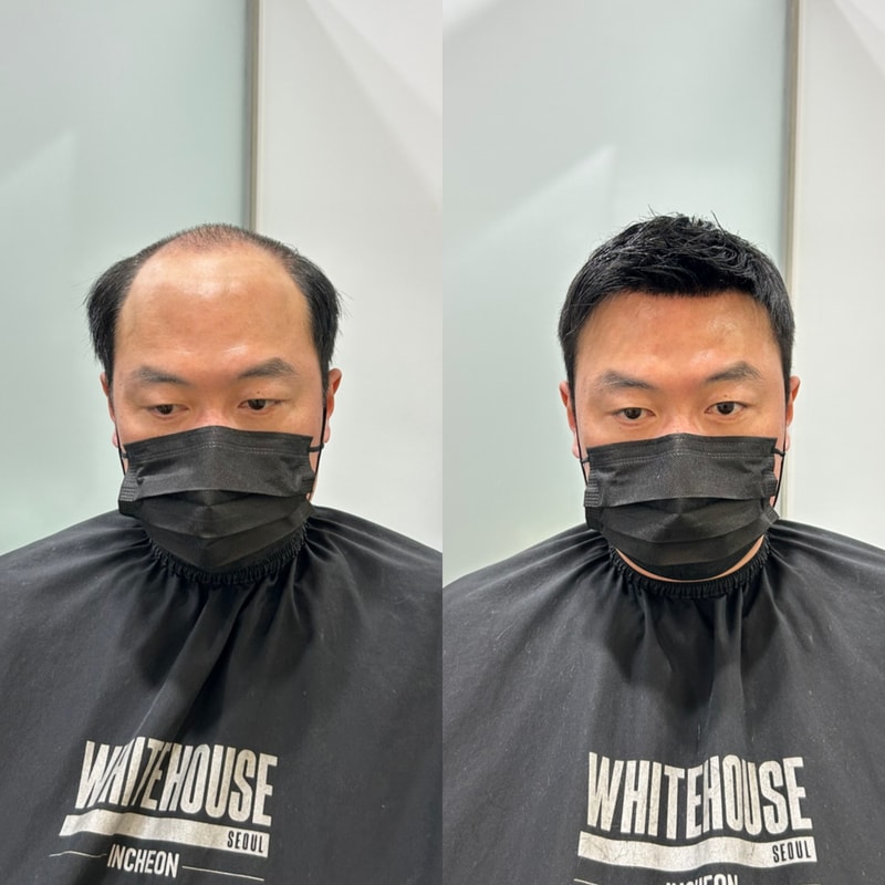 在白屋首尔仁川直营店，Regent cut假发
