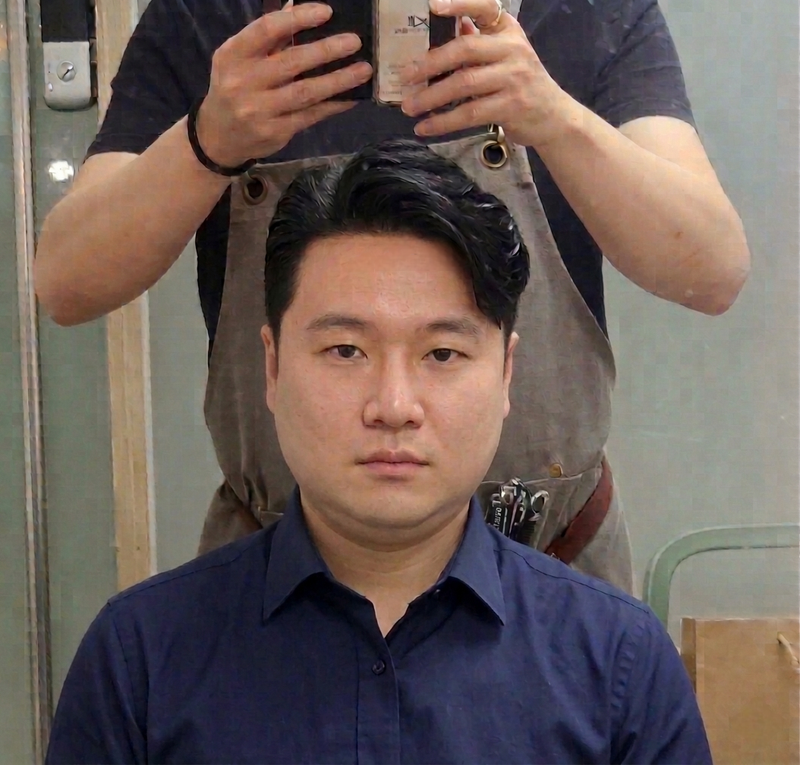 Plus Hair Center Men in Their 40s Afterimage for partial wig fitting