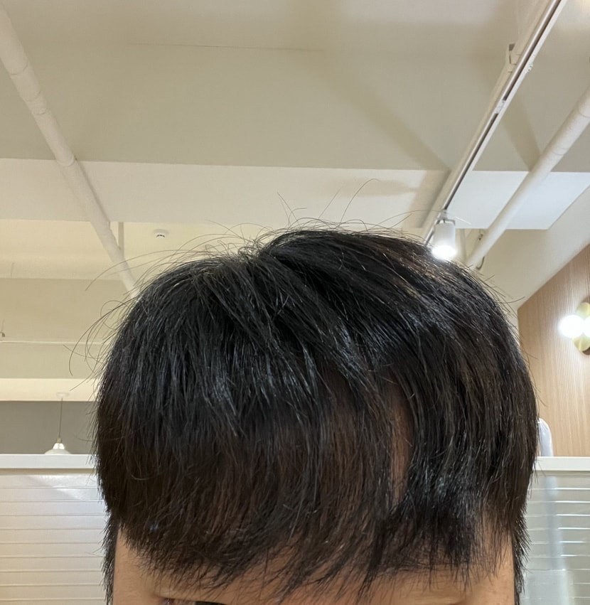 머리 정리한 사진