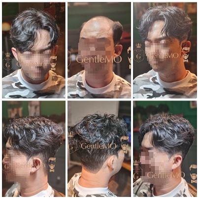 GentleMO # 스핀스로우 헤어스타일 / 테이프방식 착용
